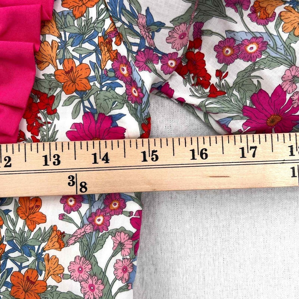 MOLBY THE LABEL Bertie Mini Dress Women UK6 US2 Floral Ruffle Collar Puff Sleeve - Picture 12 of 16